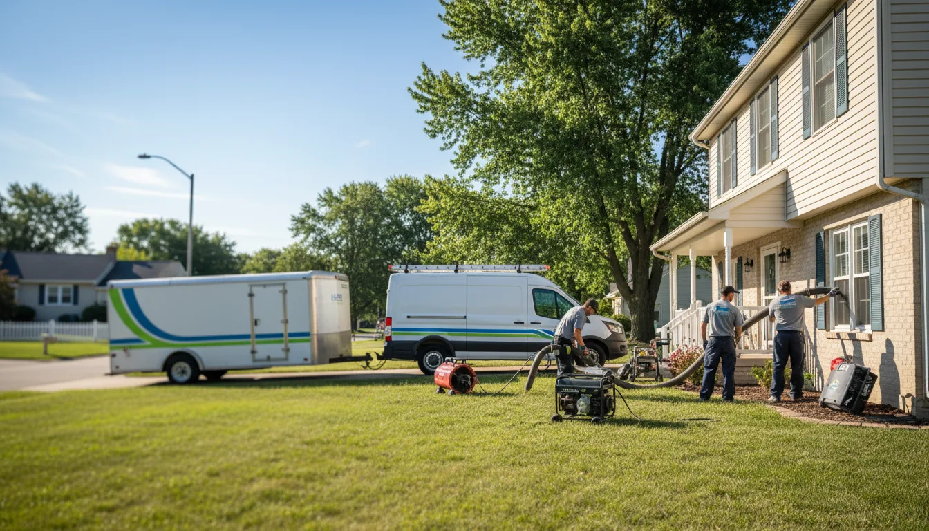 Flooded Basement Restoration And Cleanup With Repair in Aberdeen, OH near me